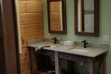 Foto di una stanza da bagno stile rurale