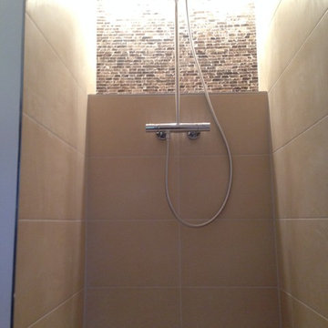Master bathroom with beautyfull shower and mosaic tiles