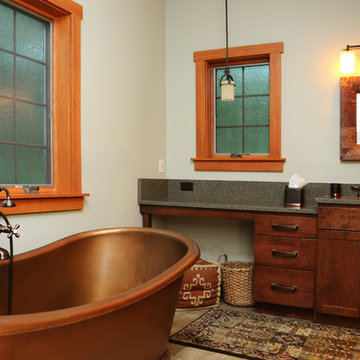 Master Bathroom with Copper Soaking Tub