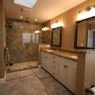 Master Bathroom with Frameless Shower