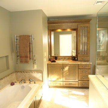 Master Bathroom with Heated Floors and Towel Warmer