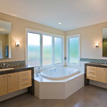 Master Bathroom with Porcelanosa Tile