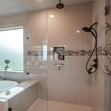 Master Bathroom With Tile Shower