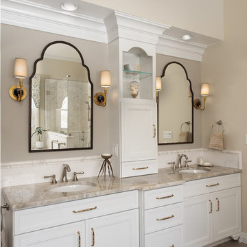 Master bathroom with vintage elements