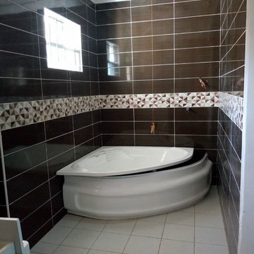 Master en suite bathroom tiling