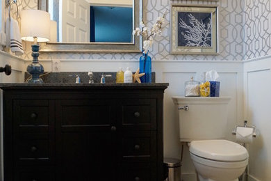 Inspiration for a small transitional bathroom remodel in Other