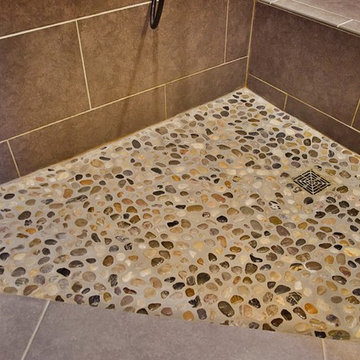 Master Shower Stone Floor