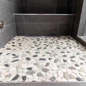 Master Spa-Bathroom Botany Bay Sliced Pebble shower floor