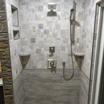 Master suite remodel with barrier free shower