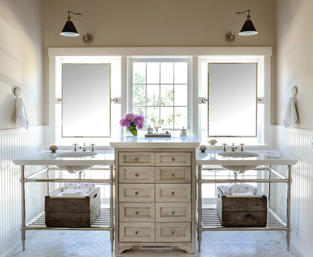 Shabby-Chic Style Bathroom by Classic Home Design + Construction