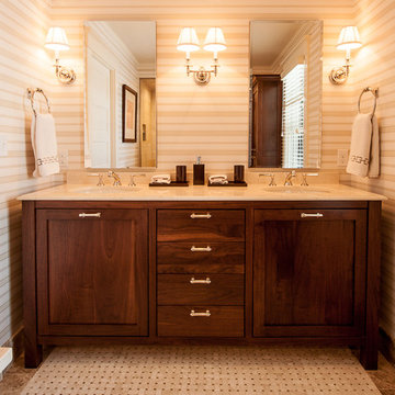 Master vanity with double sinks
