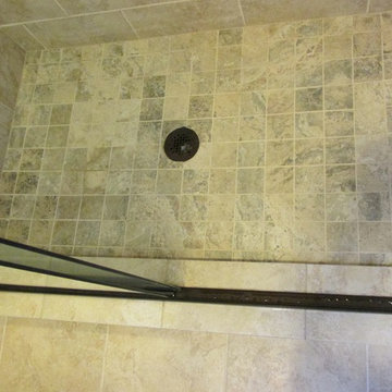 Masterbath shower and tub remodel (Marazzi Tosca Ivory Tile)