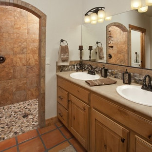 75 Beautiful Southwestern Terra Cotta Tile Bathroom Pictures Ideas July 2021 Houzz