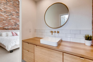 Inspiration for a modern bathroom in Denver.