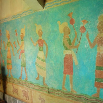 Mayan Mural Detail