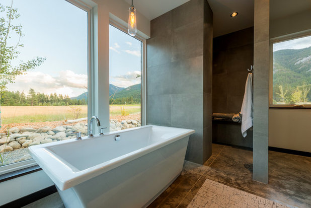 Modern Bathroom by Dan Nelson, Designs Northwest Architects