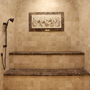 75+ Bäder mit Sauna und Marmor-Waschbecken/Waschtisch Ideen & Bilder