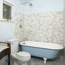 Rustic Bathroom by Mark English Architects, AIA