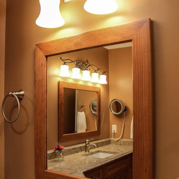Medallion Santa Cruz Bathroom Vanity and Tiled Shower