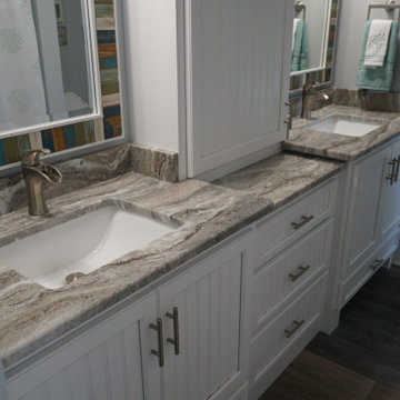 Medium Tone Granite Bathroom Counters
