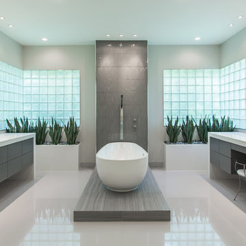 Memorial Modern Master Bath Remodel | Houston, TX | 2015