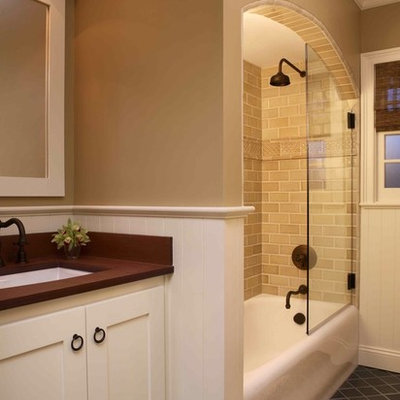 Inspiration for a timeless ceramic tile bathroom remodel in San Francisco