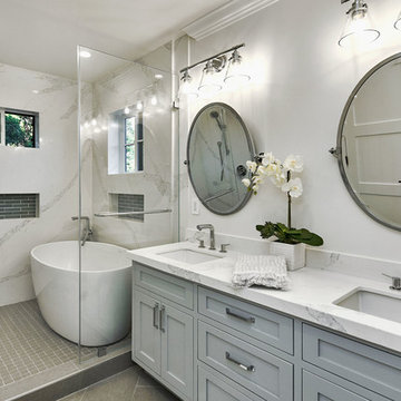 Menlo Park Farmhouse - Master Bath