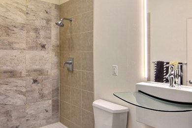 Inspiration for a contemporary bathroom remodel in Albuquerque