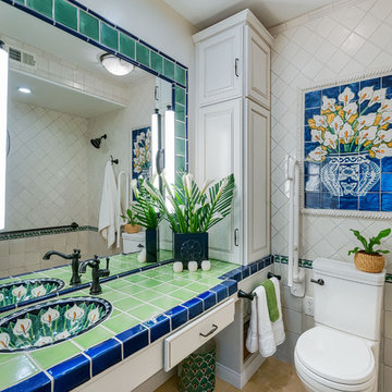 Mexican Inspired Accessible Bath