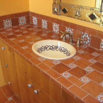 Mexican themed bathroom