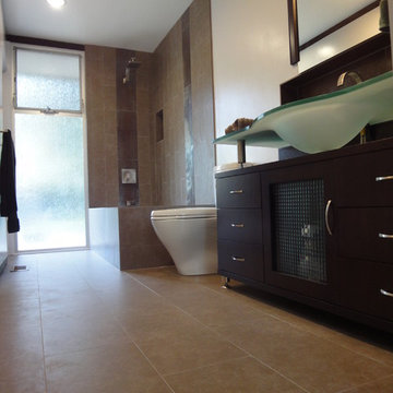 Mid-century contemporary bathroom