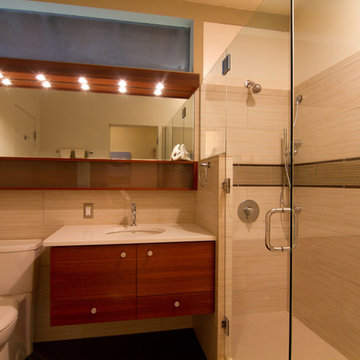 mid-century modern bathroom