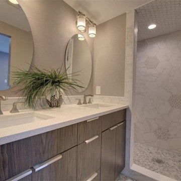 Mid-Century Modern Designed Bathroom – euro1 Cabinets