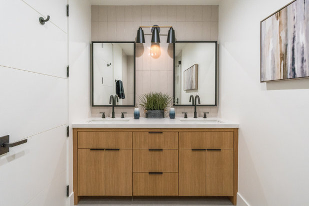 Midcentury Bathroom by Legacy Listing Photography