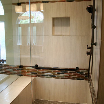Mid-Century Modern Inspired Master Bathroom