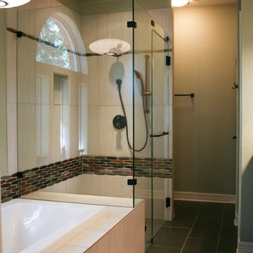 Mid-Century Modern Inspired Master Bathroom