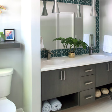 Mid-Century Modern Master Bathroom