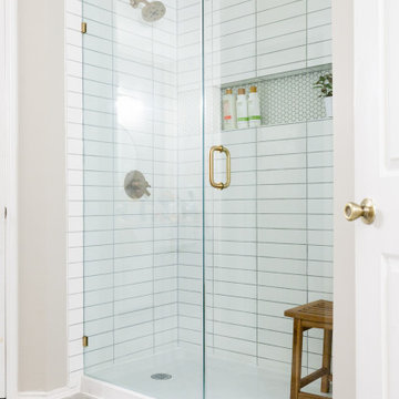 Mid-Century Modern Shower Conversion - Master Bathroom
