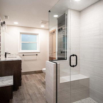 Midcentury Modern Basement Bathroom