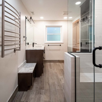 Midcentury Modern Basement Bathroom