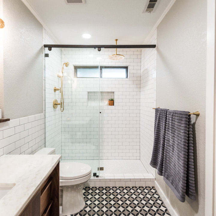 75 Small Mid-Century Modern Bathroom Ideas You'll Love - February, 2024 ...