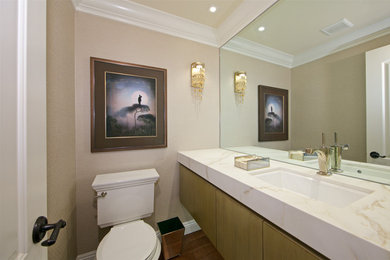 Inspiration for a small contemporary bathroom remodel in San Diego