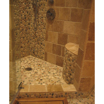 Mix Polished Pebble Shower