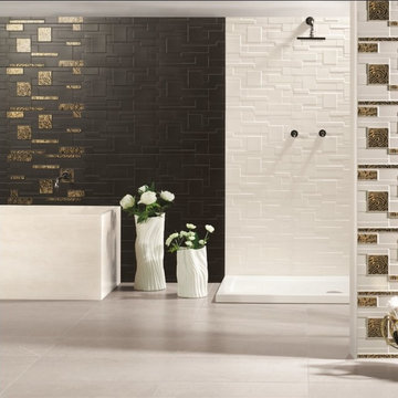 Mix Stone Feature Tiles in Black - Direct Tile Warehouse