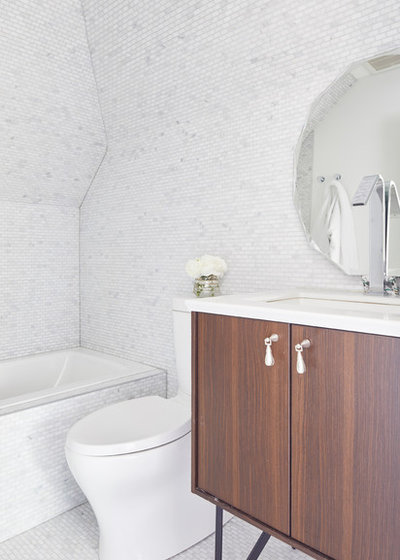 Fusion Bathroom by Dvira Interiors