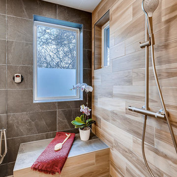 Zen Inspired Steam Shower Master Bath