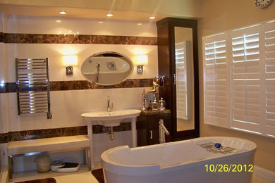 Example of a trendy bathroom design in Orange County