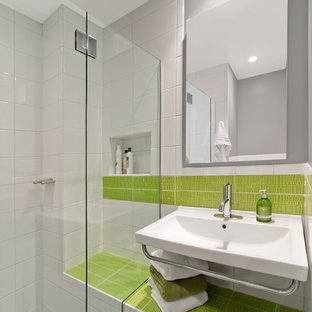 Grey And Green Bathroom Houzz