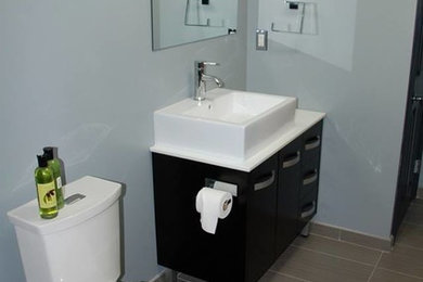 Bathroom - modern bathroom idea in Indianapolis