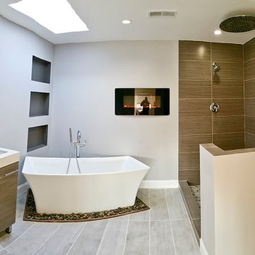 Modern Bathroom Remodel - Skokie, Illinois